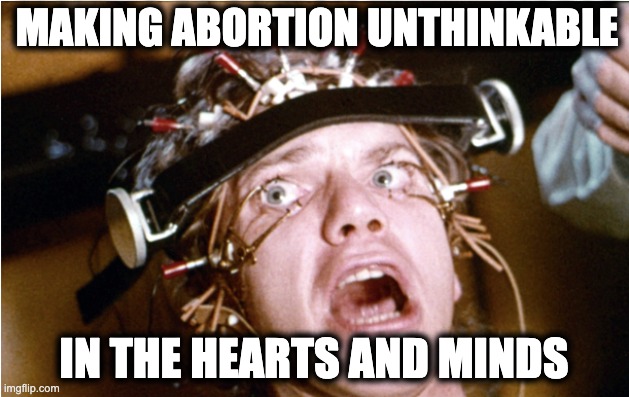 MAKING ABORTION UNTHINKABLE; IN THE HEARTS AND MINDS | image tagged in memes,christians,torture,misogyny,sadism,mind control | made w/ Imgflip meme maker