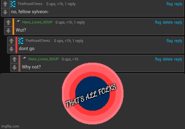 Gn | THAT'S ALL FOLKS | made w/ Imgflip meme maker