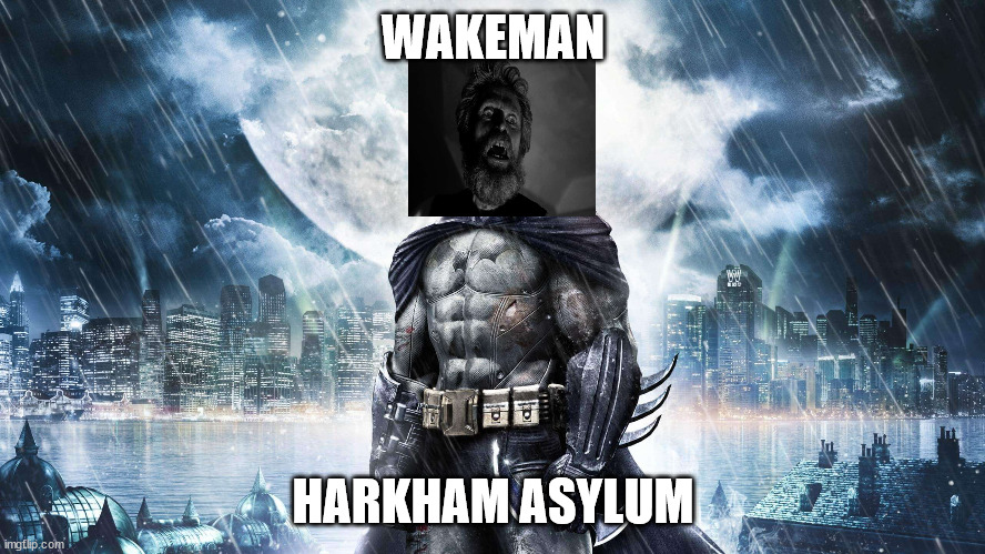 Wakeman: Harkham Asylum | WAKEMAN; HARKHAM ASYLUM | image tagged in lighthouse | made w/ Imgflip meme maker