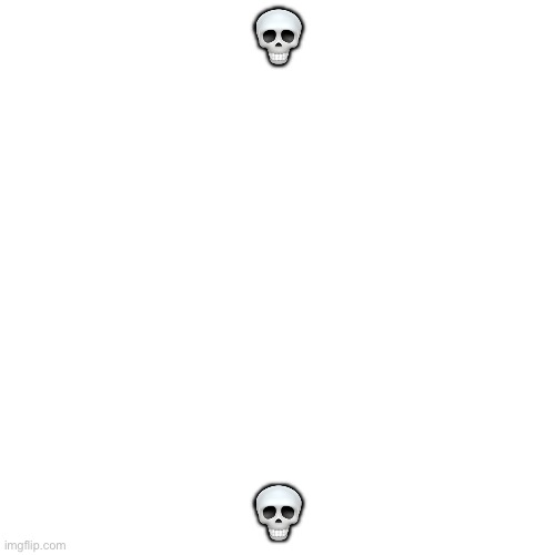 Blank Transparent Square Meme | 💀; 💀 | image tagged in memes,blank transparent square | made w/ Imgflip meme maker