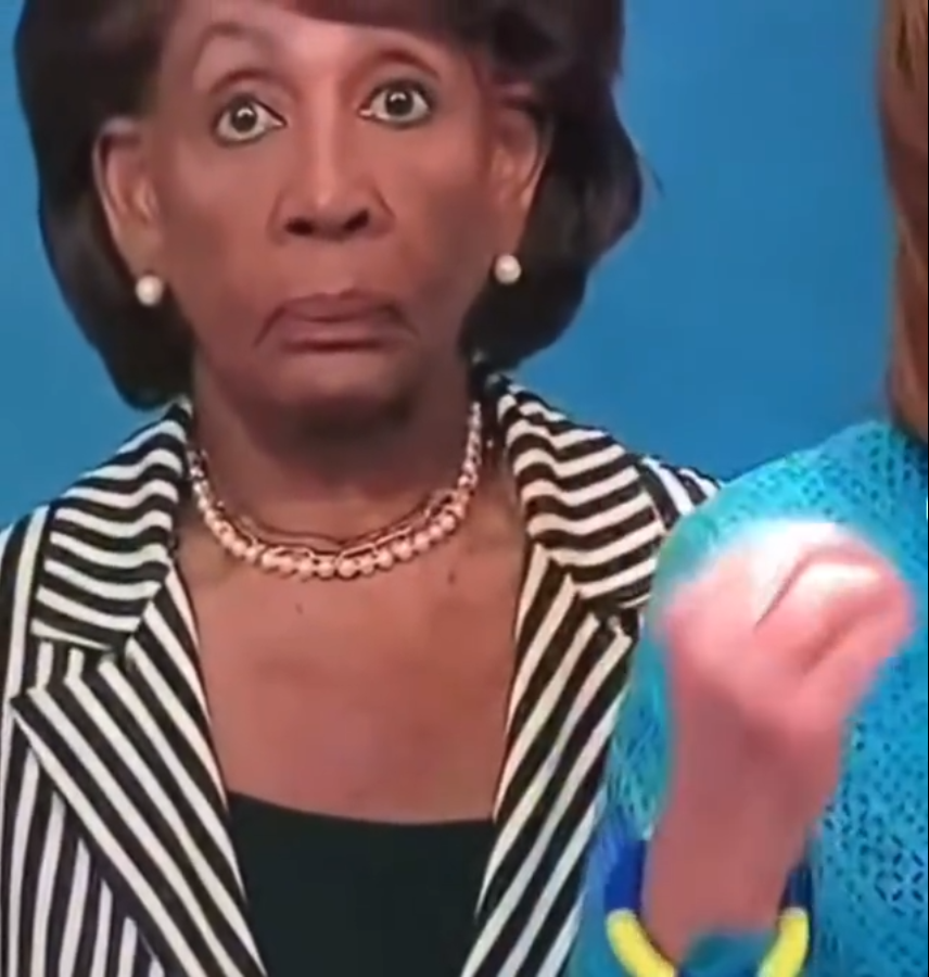 High Quality Maxine Waters Staring Into Space Blank Meme Template