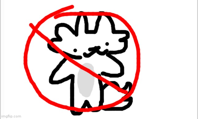 I made the new logo for the anti furry society | image tagged in white background | made w/ Imgflip meme maker