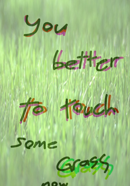 High Quality you better touch grass now Blank Meme Template