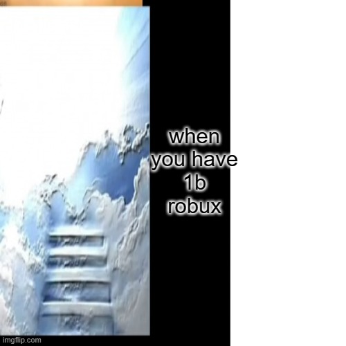 when you have 1b robux | made w/ Imgflip meme maker