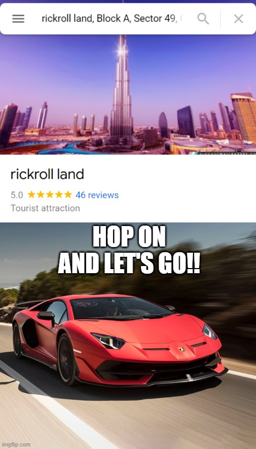 Lets not give up on this opportunity! | HOP ON AND LET'S GO!! | image tagged in car vroom | made w/ Imgflip meme maker