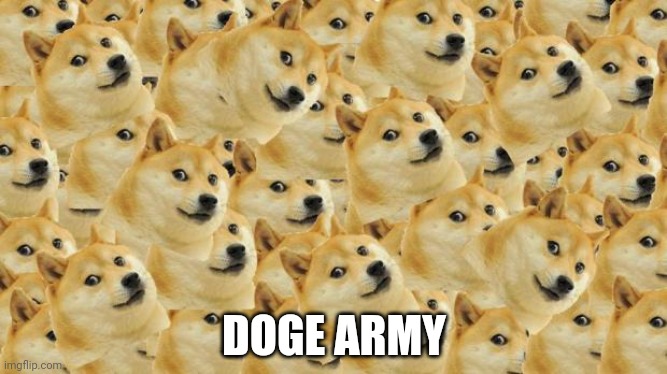 Multi Doge | DOGE ARMY | image tagged in memes,multi doge | made w/ Imgflip meme maker