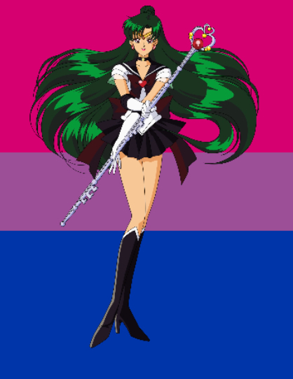 High Quality Bisexual Sailor Pluto Blank Meme Template