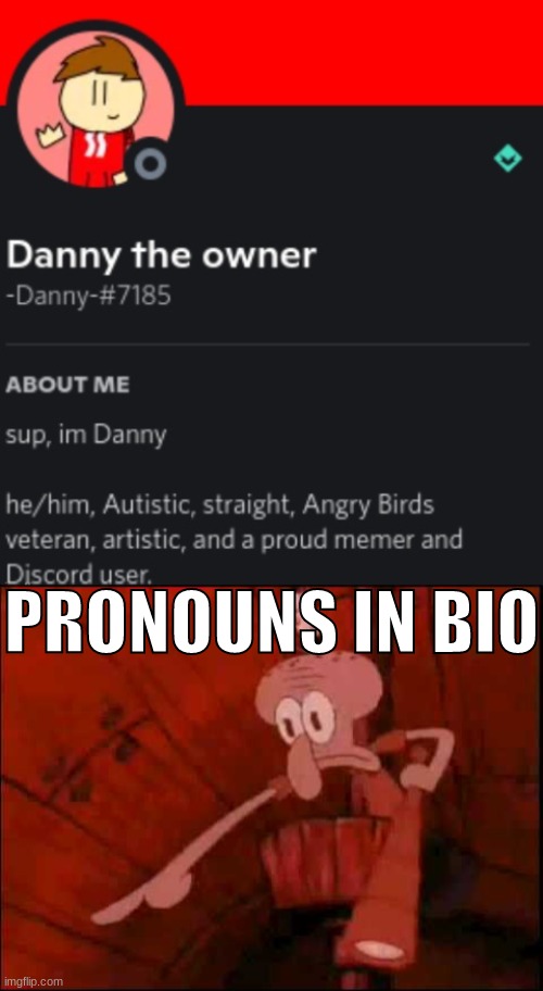 PRONOUNS IN BIO | made w/ Imgflip meme maker