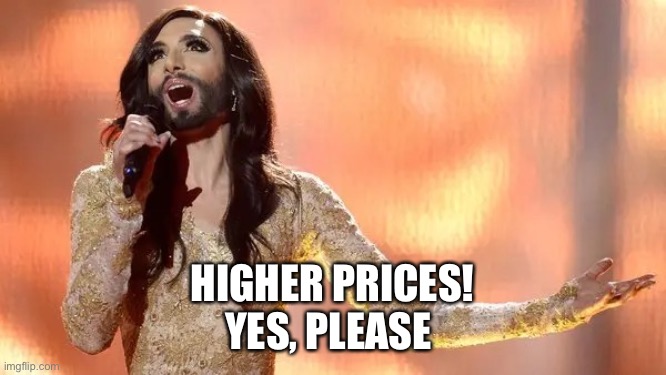 Offense coach | HIGHER PRICES!
YES, PLEASE | image tagged in offense coach | made w/ Imgflip meme maker