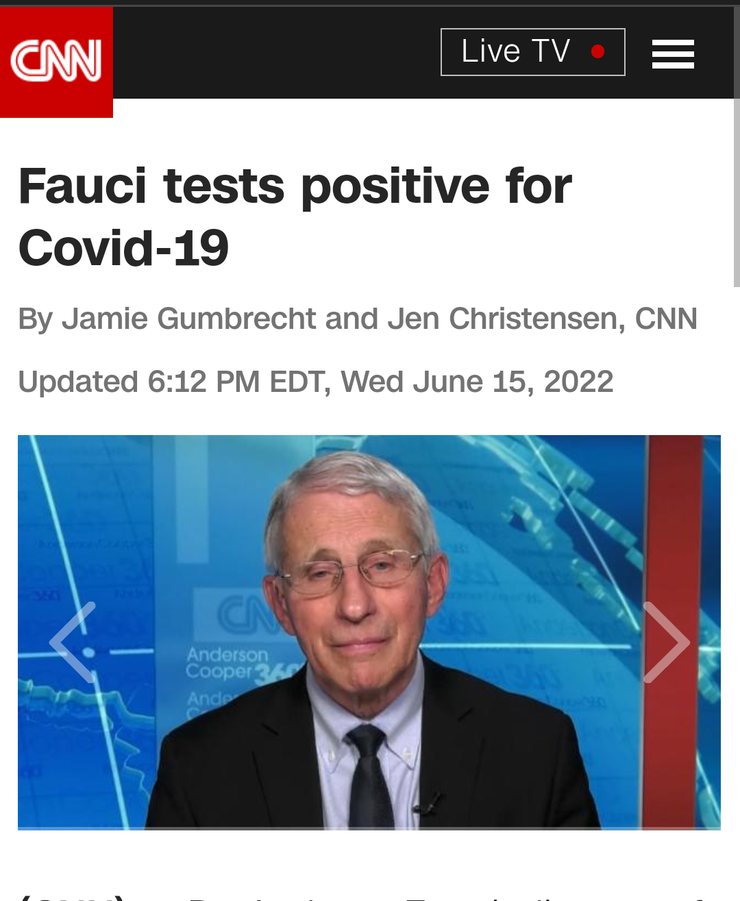 Fauci tests positive for Covid Blank Meme Template