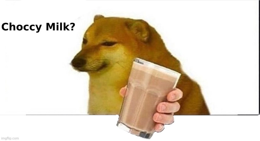 doge choccy milk | image tagged in doge choccy milk | made w/ Imgflip meme maker