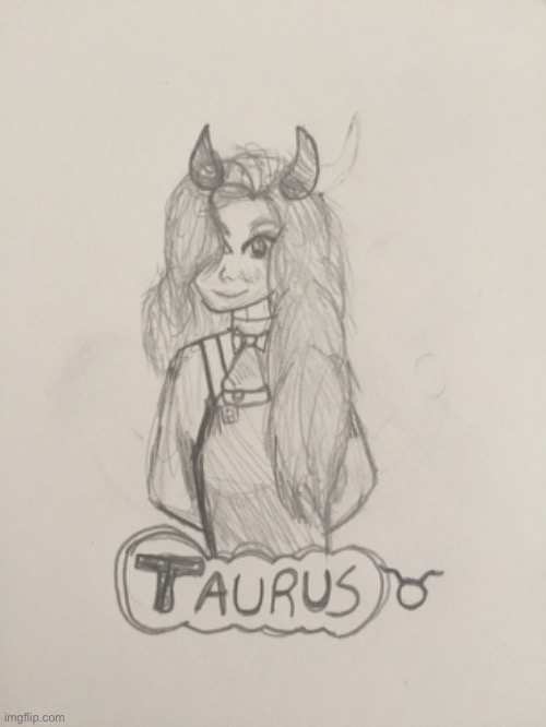 Drawing zodiac Signs as people Pt.2 ♉️ | image tagged in zodiac signs,taurus | made w/ Imgflip meme maker