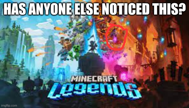 am i the only one? | HAS ANYONE ELSE NOTICED THIS? | image tagged in minecraft | made w/ Imgflip meme maker