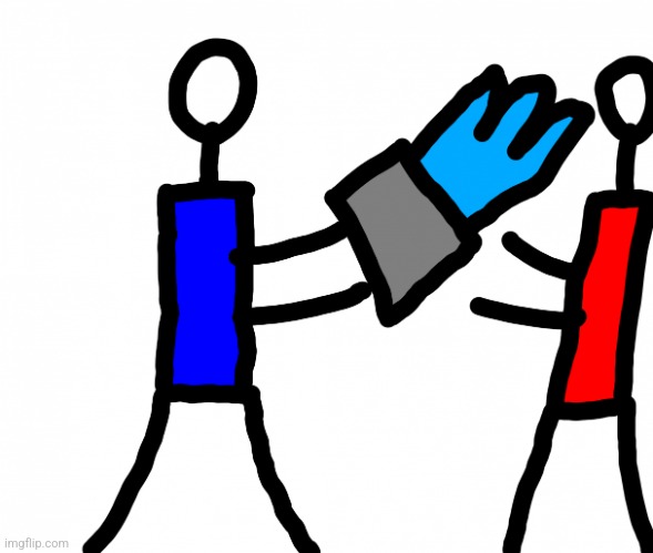 Blue person throws water to Red person | image tagged in blue person throws water to red person | made w/ Imgflip meme maker