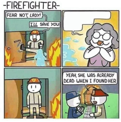 Firefighter Blank Meme Template