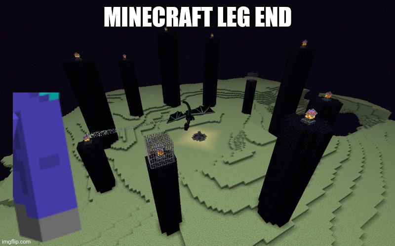What if we kissed in The End | MINECRAFT LEG END | made w/ Imgflip meme maker