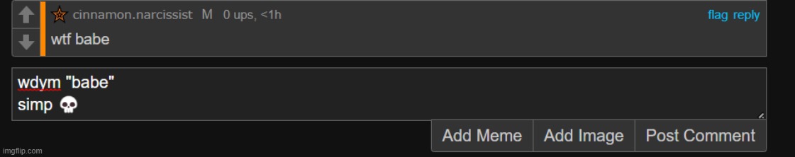 stupid comment timer | made w/ Imgflip meme maker