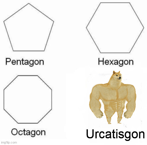 urcatisgon | Urcatisgon | image tagged in memes,pentagon hexagon octagon | made w/ Imgflip meme maker