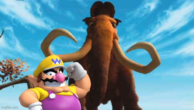 Wario dies by Manny after he called him fat.mp3 | image tagged in wario dies,wario,ice age,animals,elephant | made w/ Imgflip meme maker