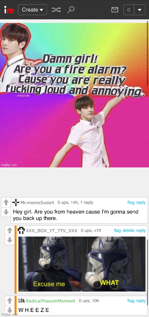 This is kinda a rare insult and kinda cursed in a way | made w/ Imgflip meme maker