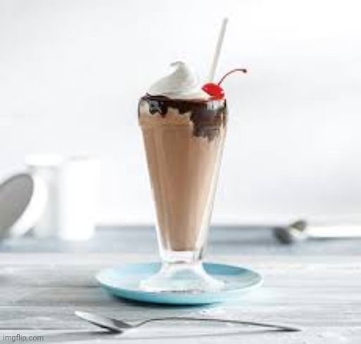 Chocolate milkshake | image tagged in chocolate milkshake | made w/ Imgflip meme maker