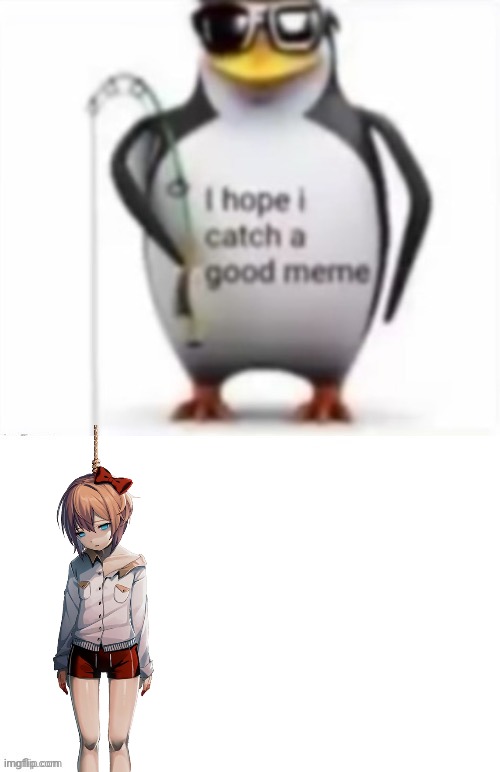 pls be a good meme | image tagged in i hope i catch a good meme,memes,sayori,lol i know you are a great person | made w/ Imgflip meme maker