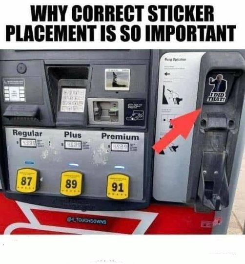 Gas pump tip Blank Meme Template