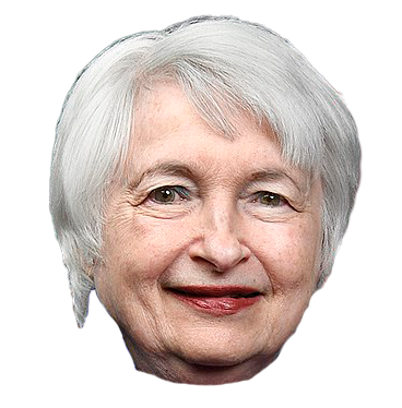 High Quality yellen face Blank Meme Template