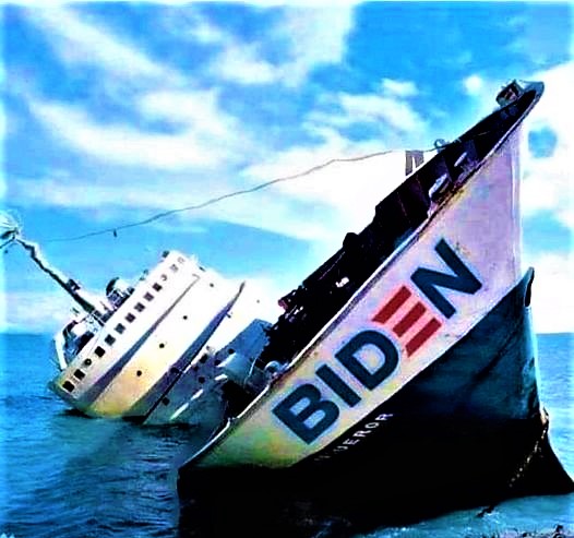 Biden ship sinking Blank Meme Template