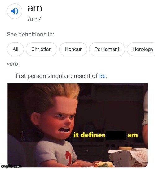 ¯\_(°_°)_/¯ | image tagged in it defines who i am,the incredibles,incredibles dash,incredibles,dash,r/speedoflobsters | made w/ Imgflip meme maker