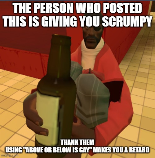 High Quality scrumpy giving Blank Meme Template