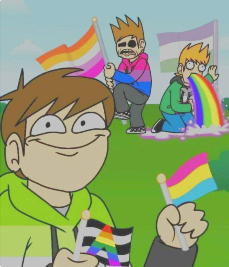 Eddsworld Pride Month Blank Meme Template