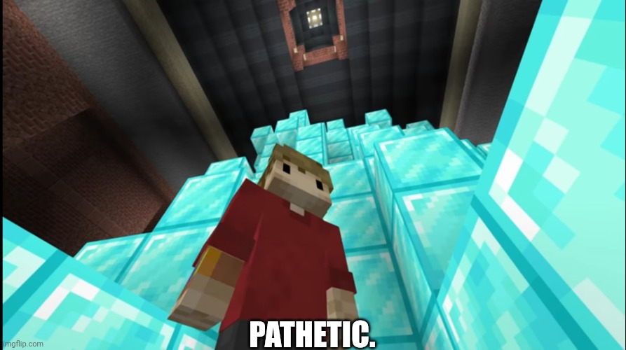 Grian Pathetic | PATHETIC. | image tagged in grian pathetic | made w/ Imgflip meme maker