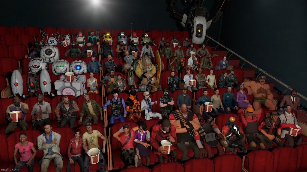 the valve universe has came to watch morbius | made w/ Imgflip meme maker