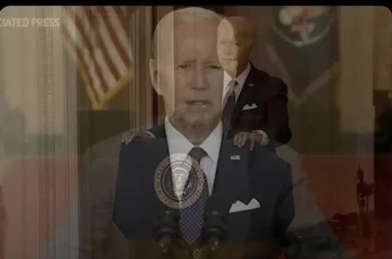 little biden giving big biden a massage Blank Meme Template