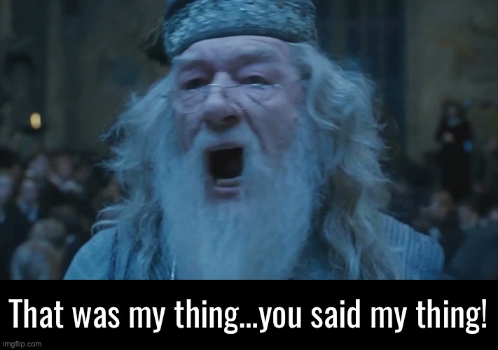 That was my thing…you said my thing! | made w/ Imgflip meme maker