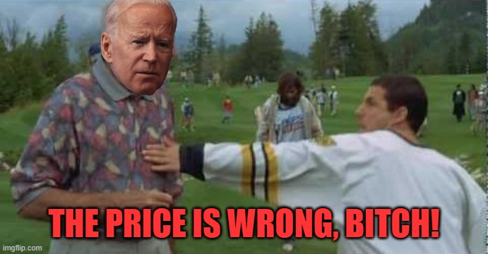 Happy Gilmore Punches Bob Barker | THE PRICE IS WRONG, BITCH! | image tagged in happy gilmore punches bob barker | made w/ Imgflip meme maker
