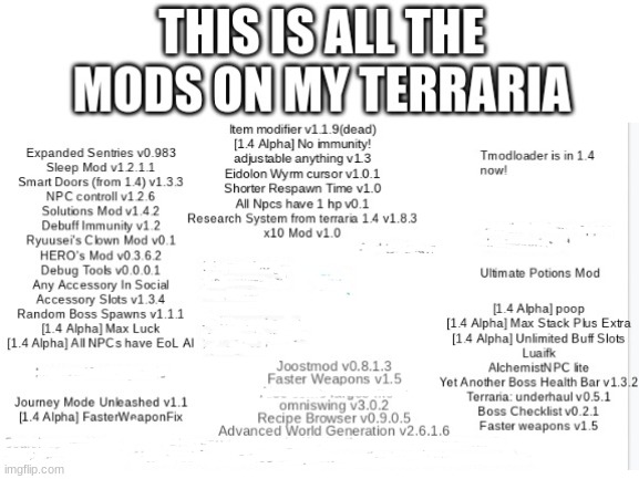 i dont know why i typed all this down | image tagged in terraria,memes,funny | made w/ Imgflip meme maker