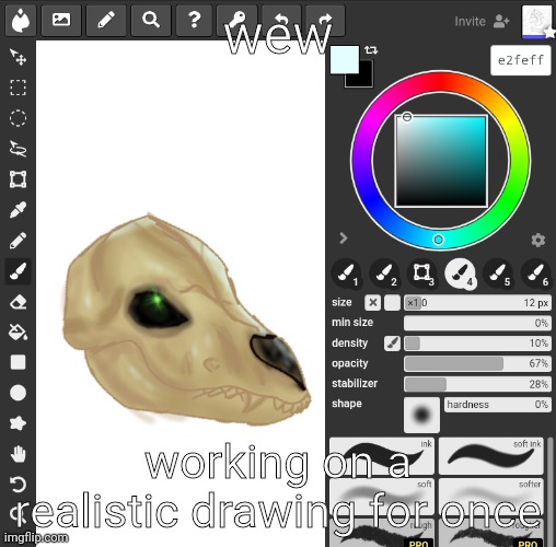 semirealistic, really | wew; working on a realistic drawing for once | made w/ Imgflip meme maker