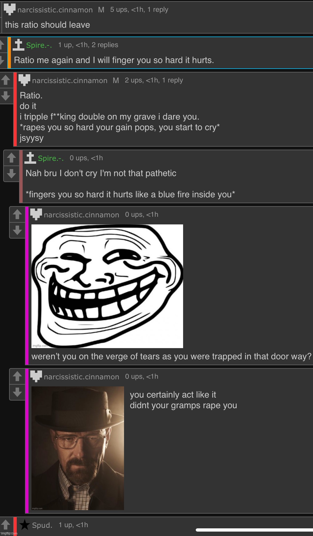 i love being rude to this ratio | made w/ Imgflip meme maker