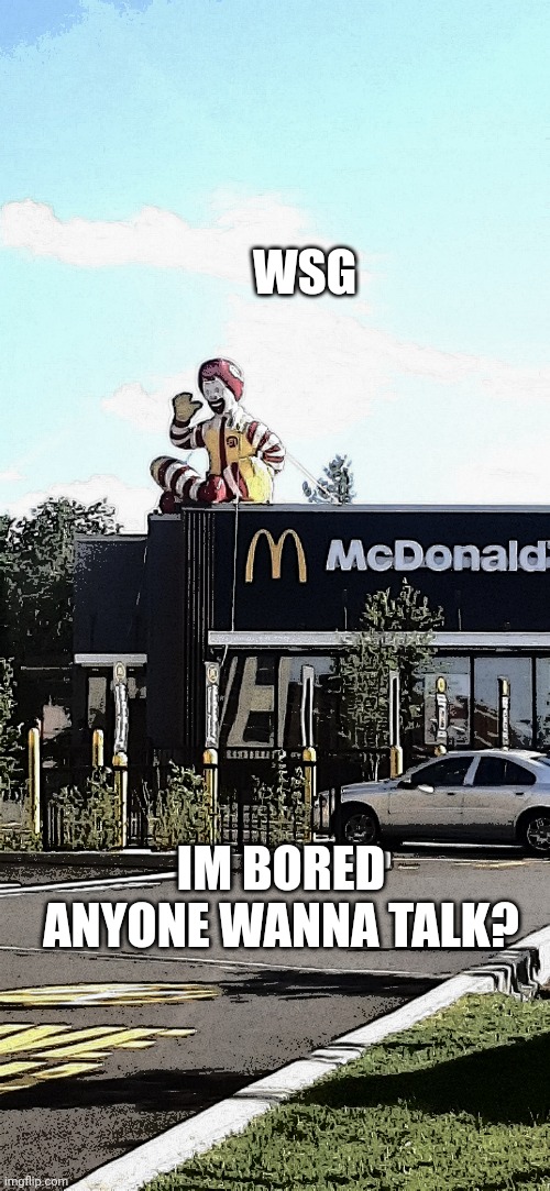 Hi | WSG; IM BORED ANYONE WANNA TALK? | image tagged in bored | made w/ Imgflip meme maker