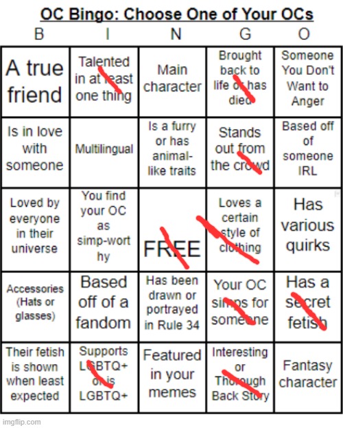 bruh | image tagged in jer-sama's oc bingo | made w/ Imgflip meme maker