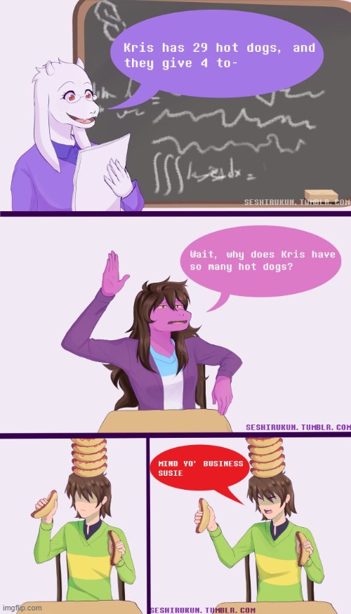 day 1 of me posting deltarune comics because lmao | image tagged in dad_420 can cry | made w/ Imgflip meme maker