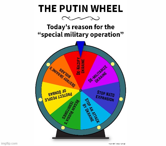 Wheel of Misfortune | image tagged in wheel of fortune,russia,ukraine,vladimir putin | made w/ Imgflip meme maker