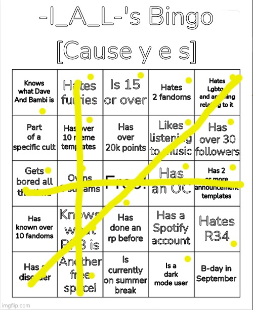 q | image tagged in -i_a_l-'s bingo | made w/ Imgflip meme maker