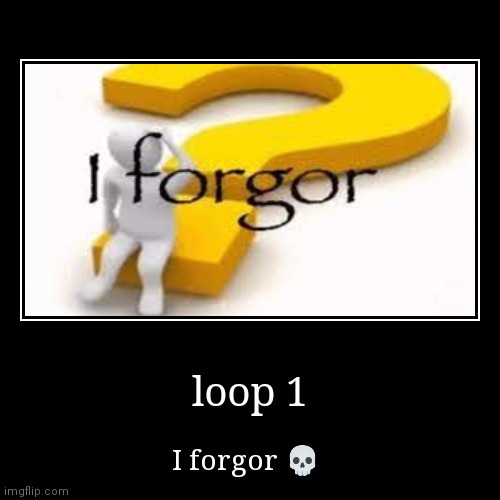 I forgor [forgor -blobie] | image tagged in funny,demotivationals,memes | made w/ Imgflip demotivational maker