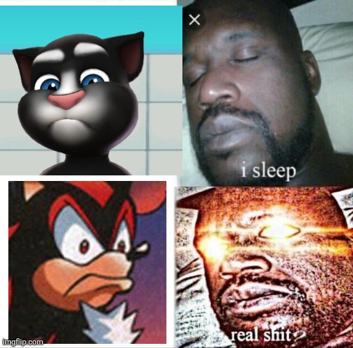 Shadow vs tom | image tagged in memes,sleeping shaq | made w/ Imgflip meme maker