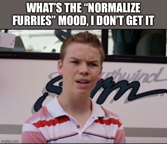 Someone explain | WHAT’S THE “NORMALIZE FURRIES” MOOD, I DON’T GET IT | image tagged in you guys are getting paid | made w/ Imgflip meme maker