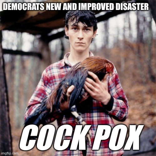 Democrats new and improved fear momentum | DEMOCRATS NEW AND IMPROVED DISASTER; COCK POX | image tagged in cock pox,funny,memes | made w/ Imgflip meme maker