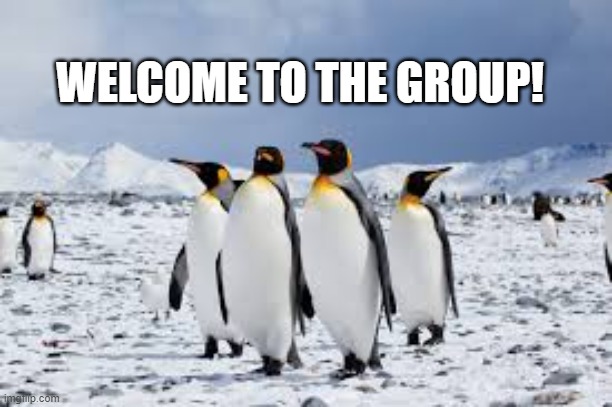 WELCOME TO THE GROUP! | made w/ Imgflip meme maker